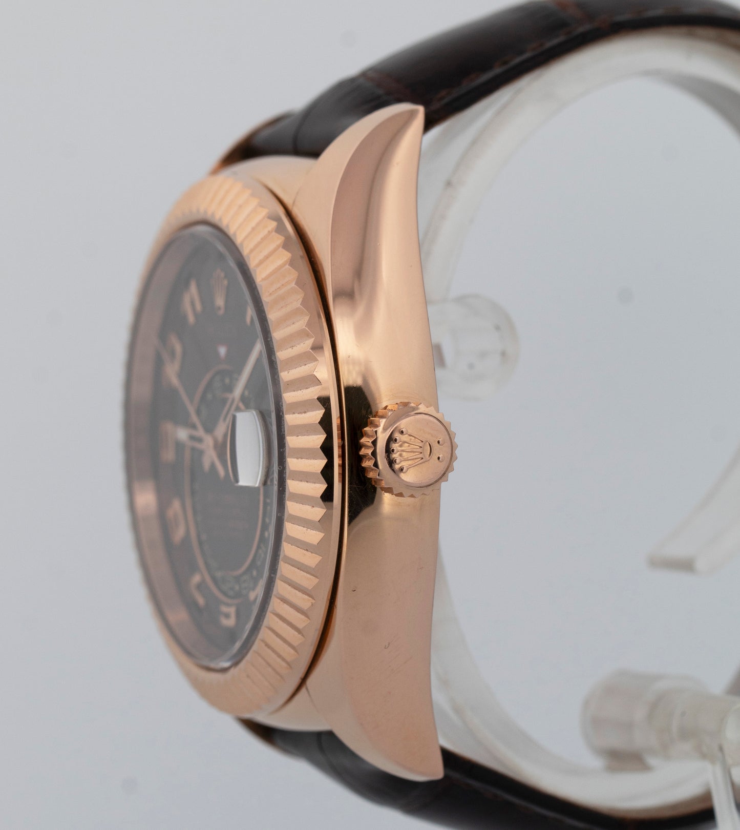 PAPERS Rolex Sky-Dweller 42mm CHOCOLATE ARABIC Brown 18K Rose Gold 326135 BOX