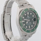 2015 PAPERS Rolex Submariner Date HULK GREEN Steel 40mm 116610 LV Watch BOX