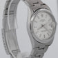 Rolex Oyster Perpetual Date Silver 34mm Oyster Steel NO-HOLES Watch 15200