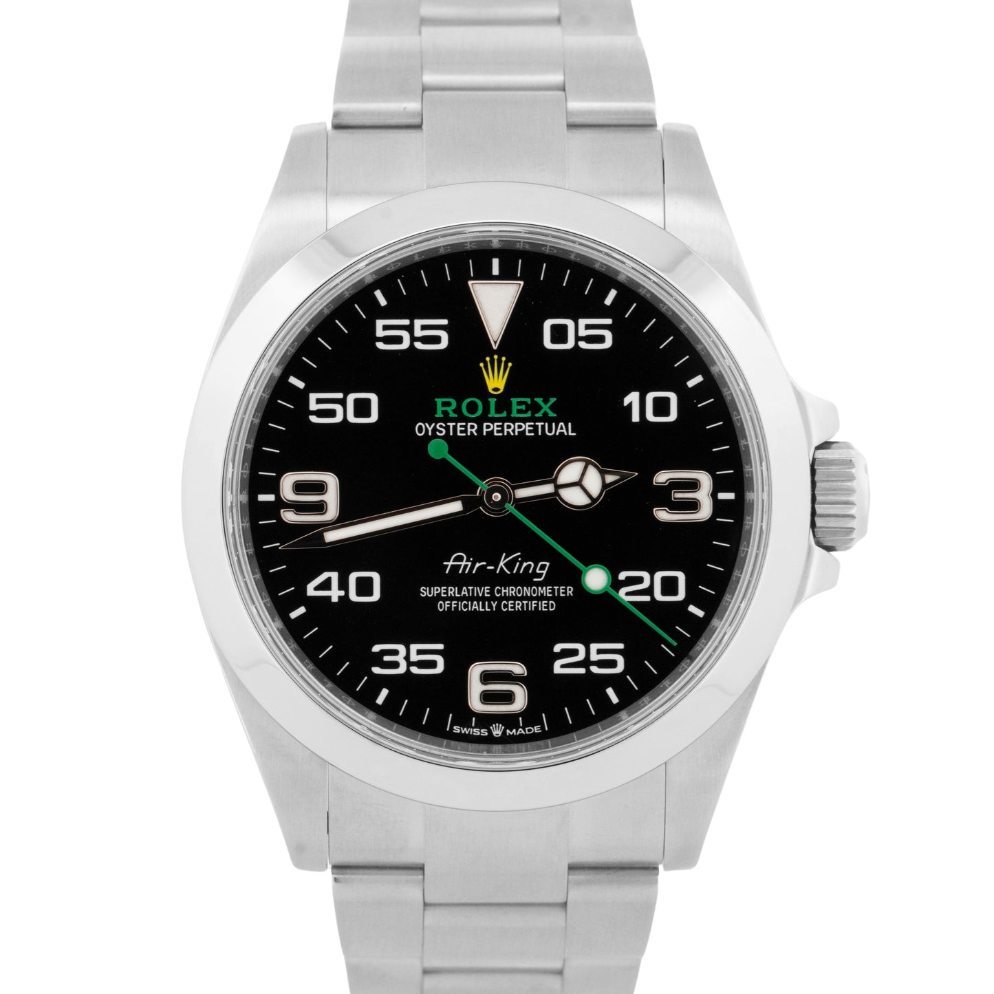 2024 PAPERS Rolex Air-King BLACK Stainless Steel 40mm 126900 Watch BOX