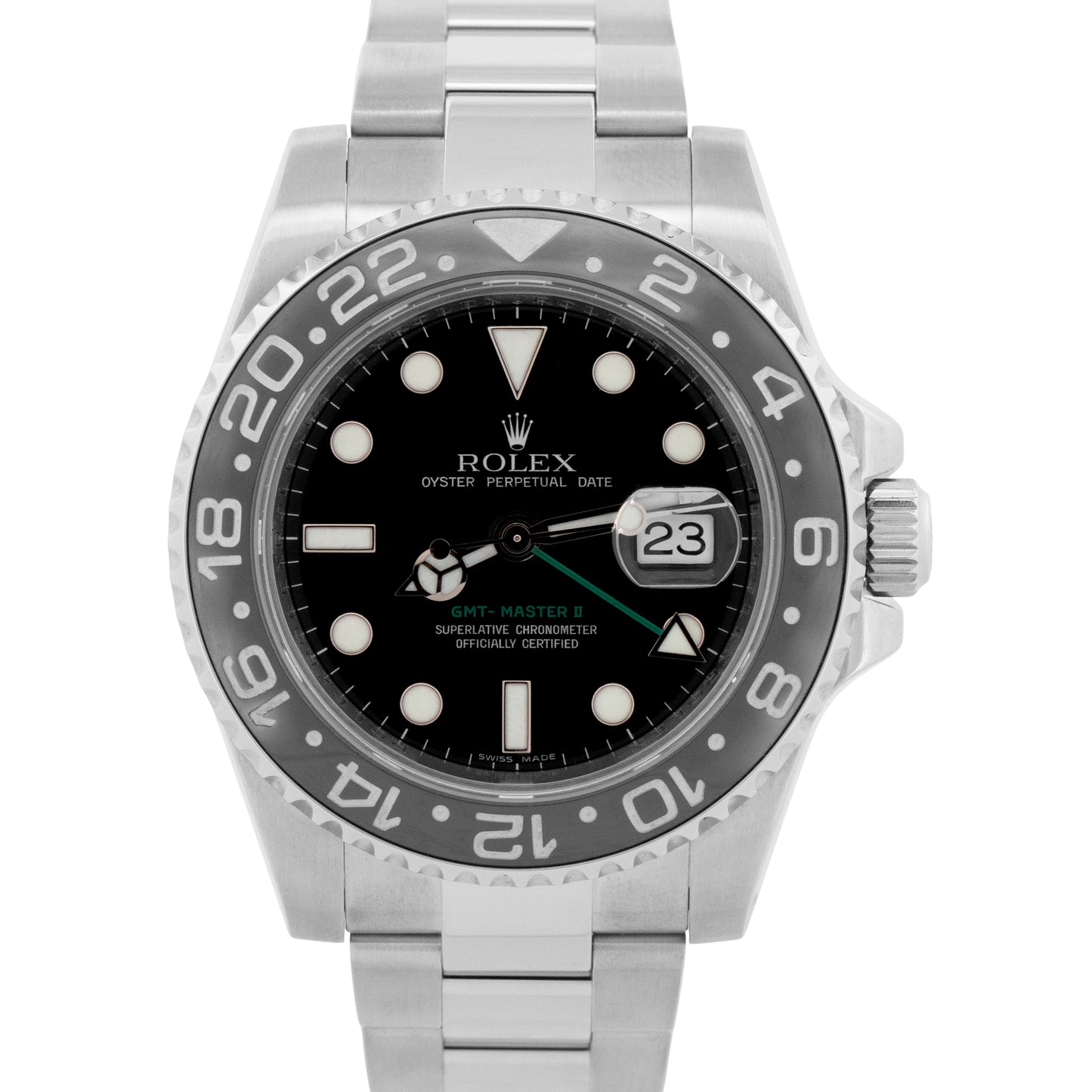 Rolex GMT-Master II BLACK Green Stainless Steel Ceramic 40mm 116710 LN Watch BOX