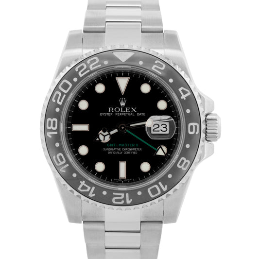 Rolex GMT-Master II BLACK Green Stainless Steel Ceramic 40mm 116710 LN Watch BOX