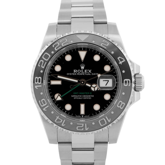 2025 Rolex GMT-Master II Bruce Wayne 126710 GRNR Black Steel 40mm Box Papers