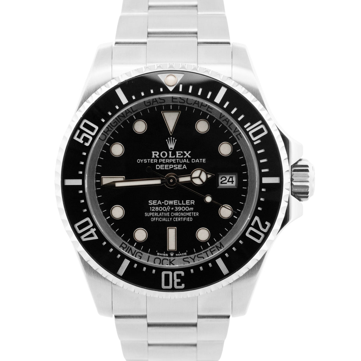 Rolex Sea-Dweller Deepsea 136660 Black Ceramic Stainless Steel 44mm Dive Watch
