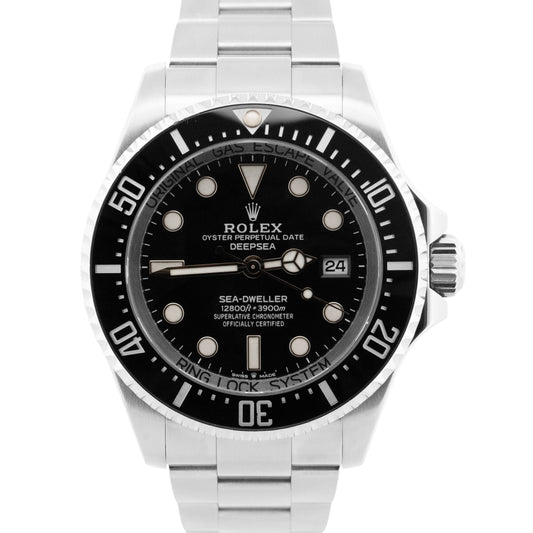 Rolex Sea-Dweller Deepsea 136660 Black Ceramic Stainless Steel 44mm Dive Watch