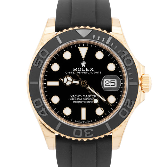 2024 NEW PAPERS Rolex Yacht-Master Yellow Gold Oysterflex 42mm 226658 Watch BOX