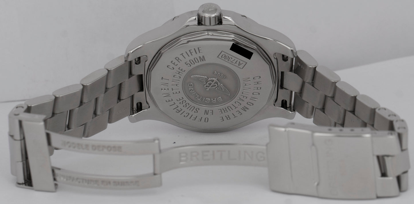 Breitling Colt Stainless Steel Black Date 41mm Automatic Date Watch A17380