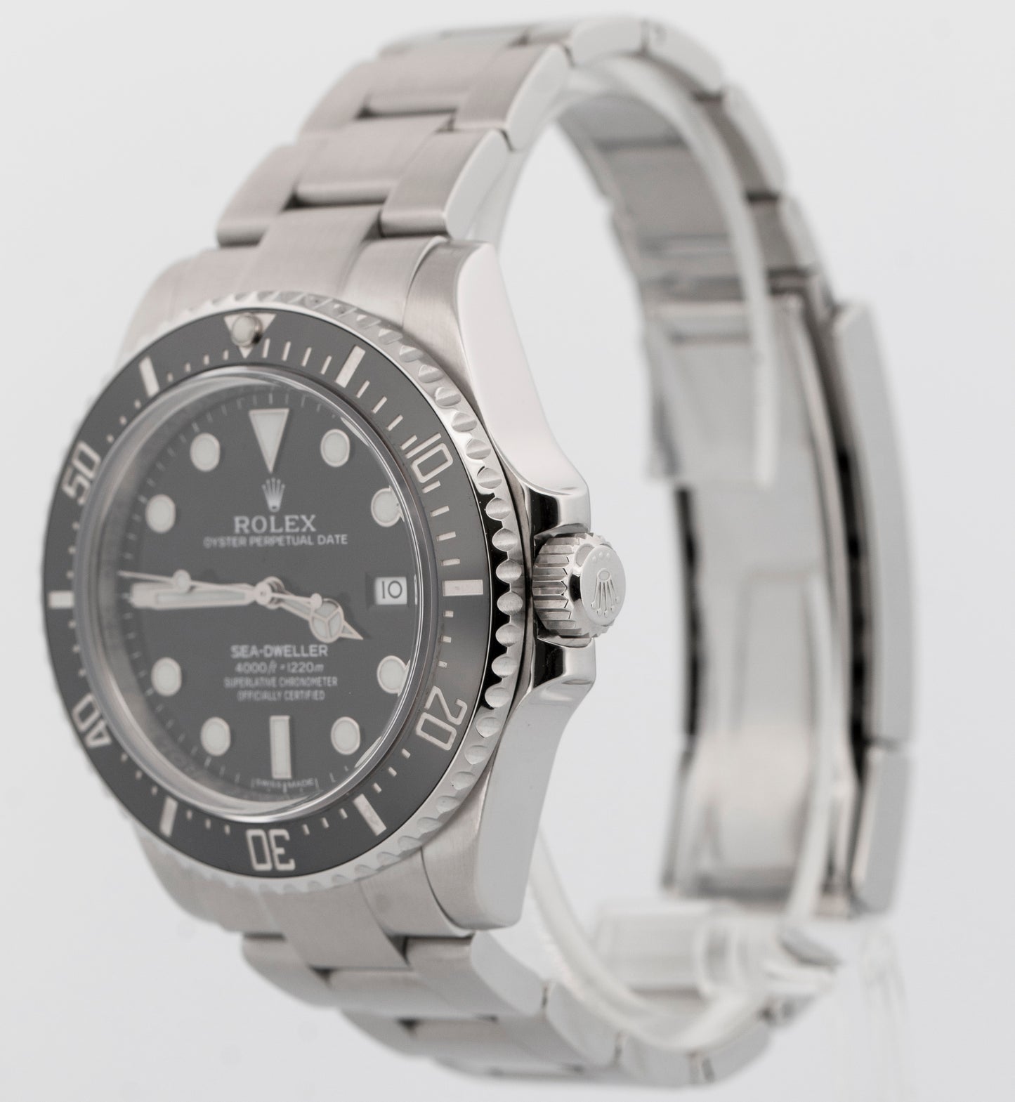 2015 PAPERS Rolex Sea-Dweller 'SD4K' BLACK Steel 40mm 116600 Watch BOX