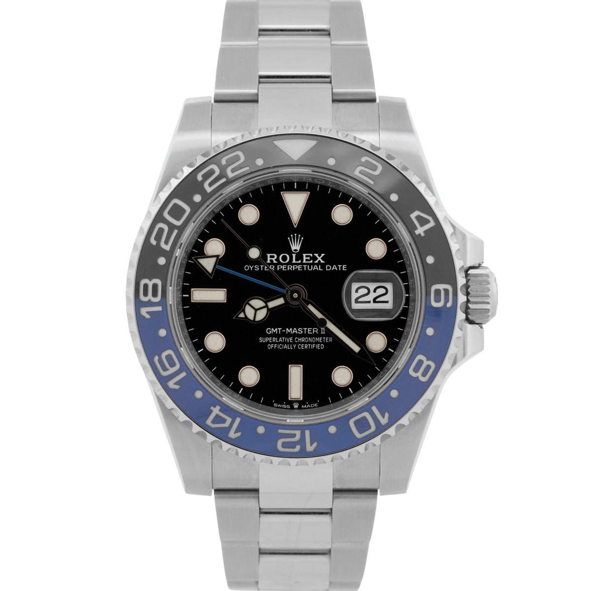 2023 Rolex GMT-Master II Batman 126710 BLNR Blue Steel 40mm Watch Box Papers