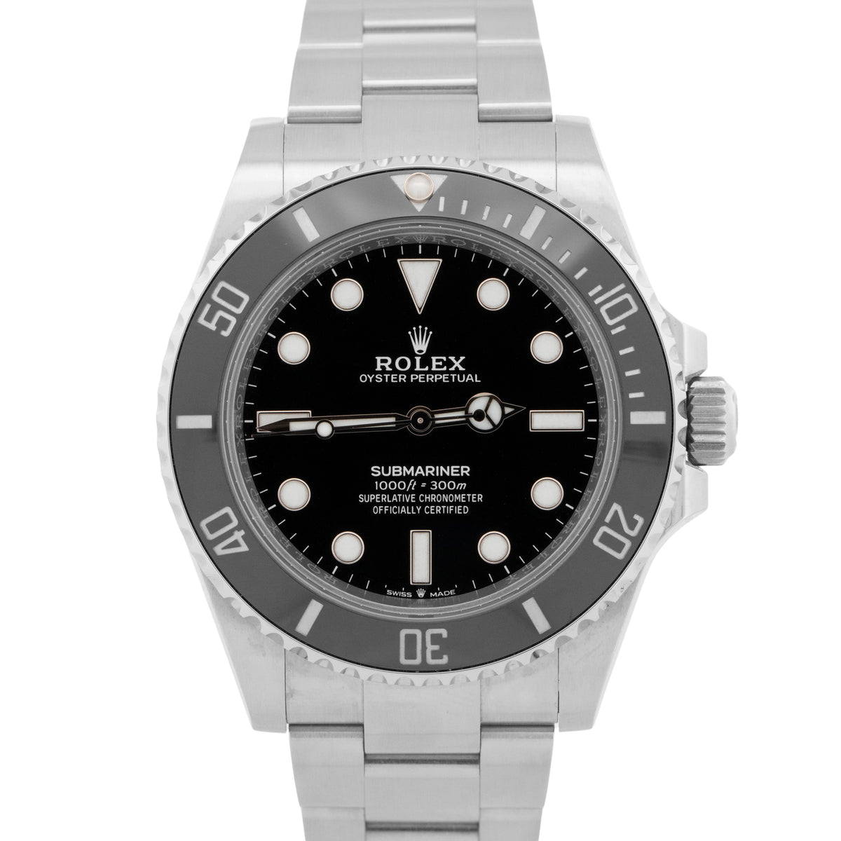 2025 Rolex Submariner No-Date 124060 LN Black Steel 41mm Watch Box Papers