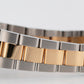 Rolex Oyster Perpetual 34mm Two-Tone Champagne Gold Steel Fluted Watch 1005