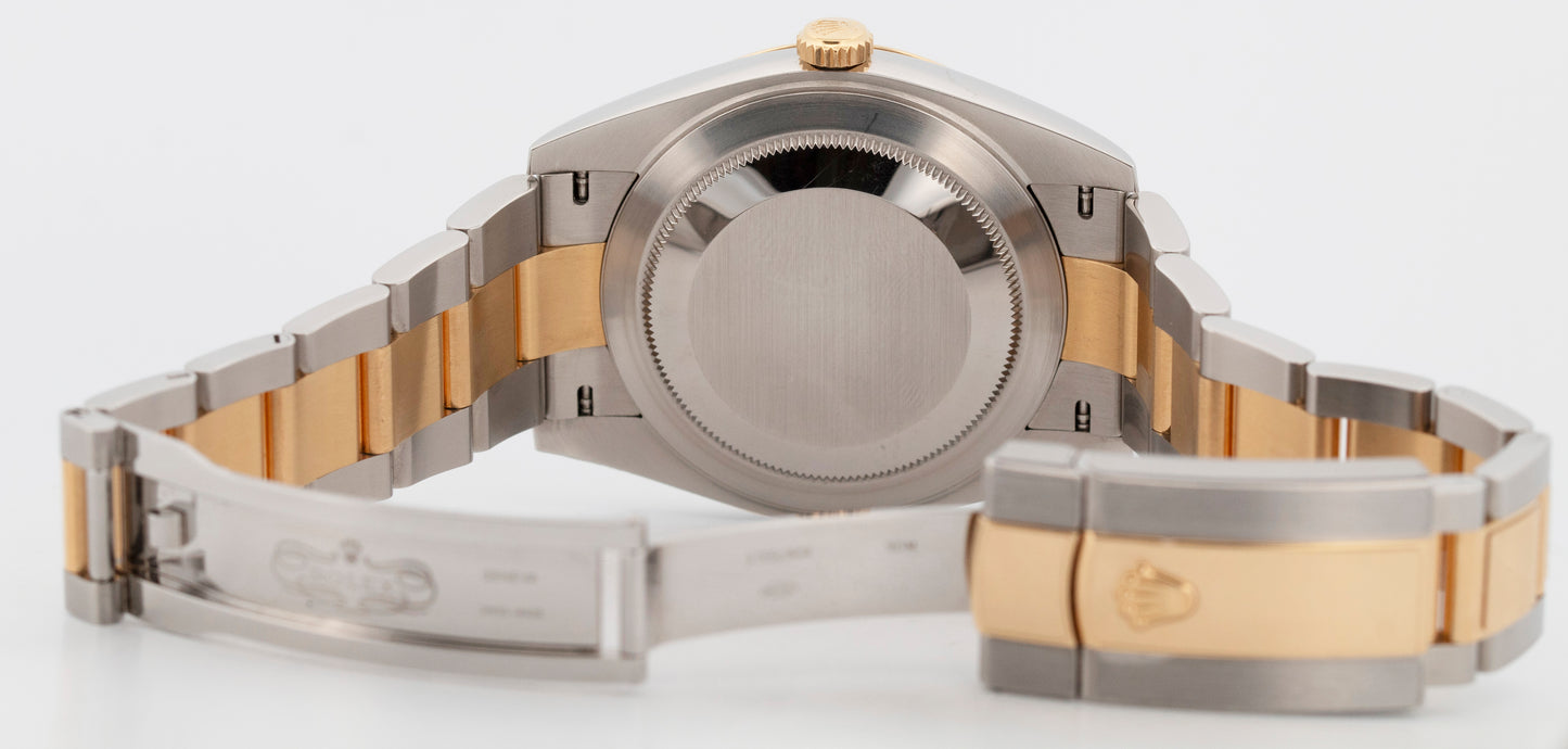 2021 PAPERS Rolex DateJust 41 Two-Tone WIMBLEDON Gold 41mm 126333 Watch BOX