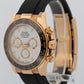2023 PAPERS Rolex Daytona Cosmograph WHITE 18K Yellow Gold 40mm 126518 LN Watch