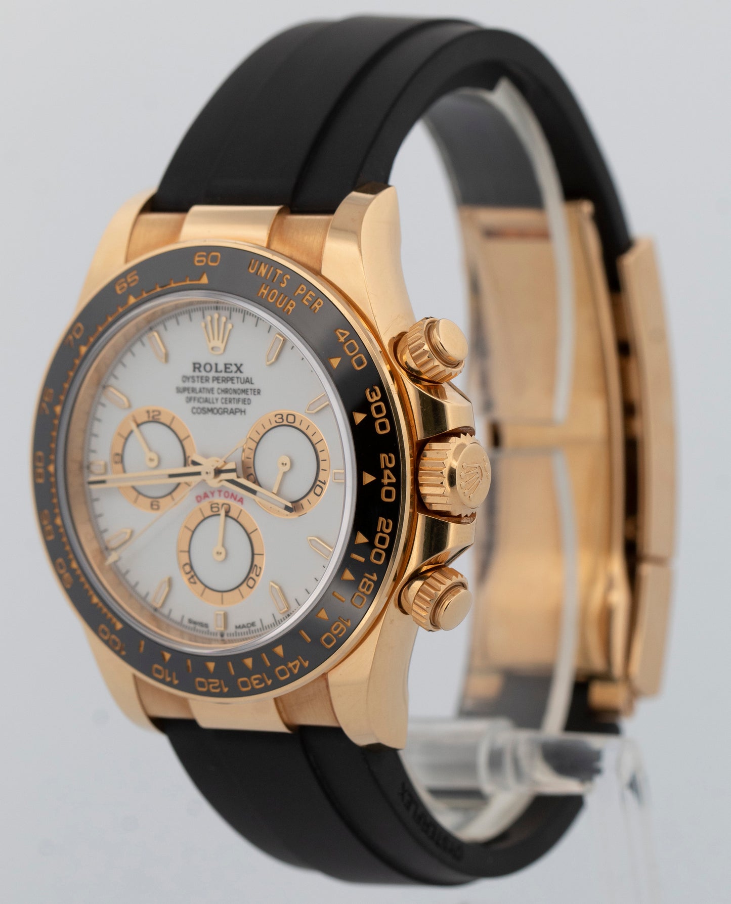 2023 PAPERS Rolex Daytona Cosmograph WHITE 18K Yellow Gold 40mm 126518 LN Watch
