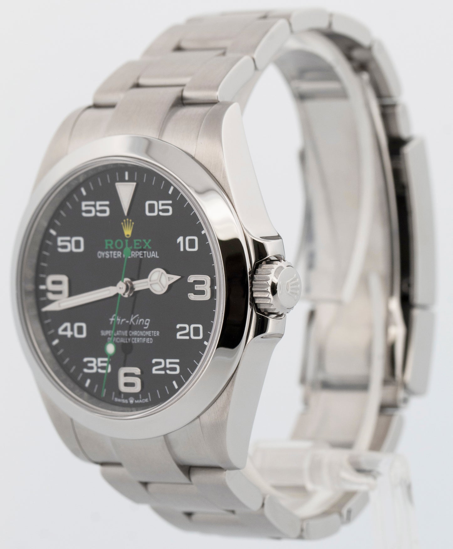 2024 PAPERS Rolex Air-King BLACK Stainless Steel 40mm 126900 Watch BOX