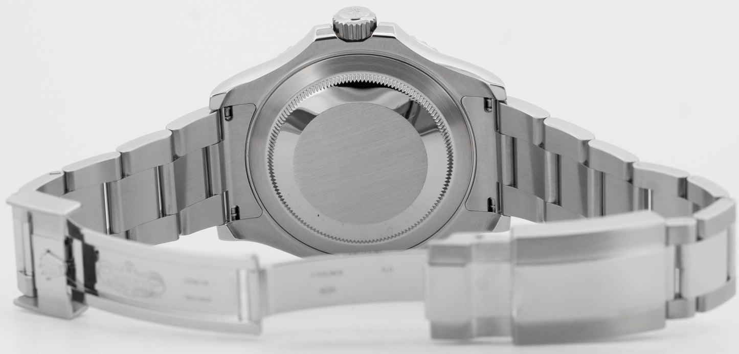 2018 PAPERS Rolex Yacht-Master BLUE Platinum 40mm Stainless Steel 116622 BOX