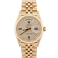 Vintage Rolex Day-Date SILVER Doorstop 18K Yellow Gold Jubilee 36mm 6611 Watch