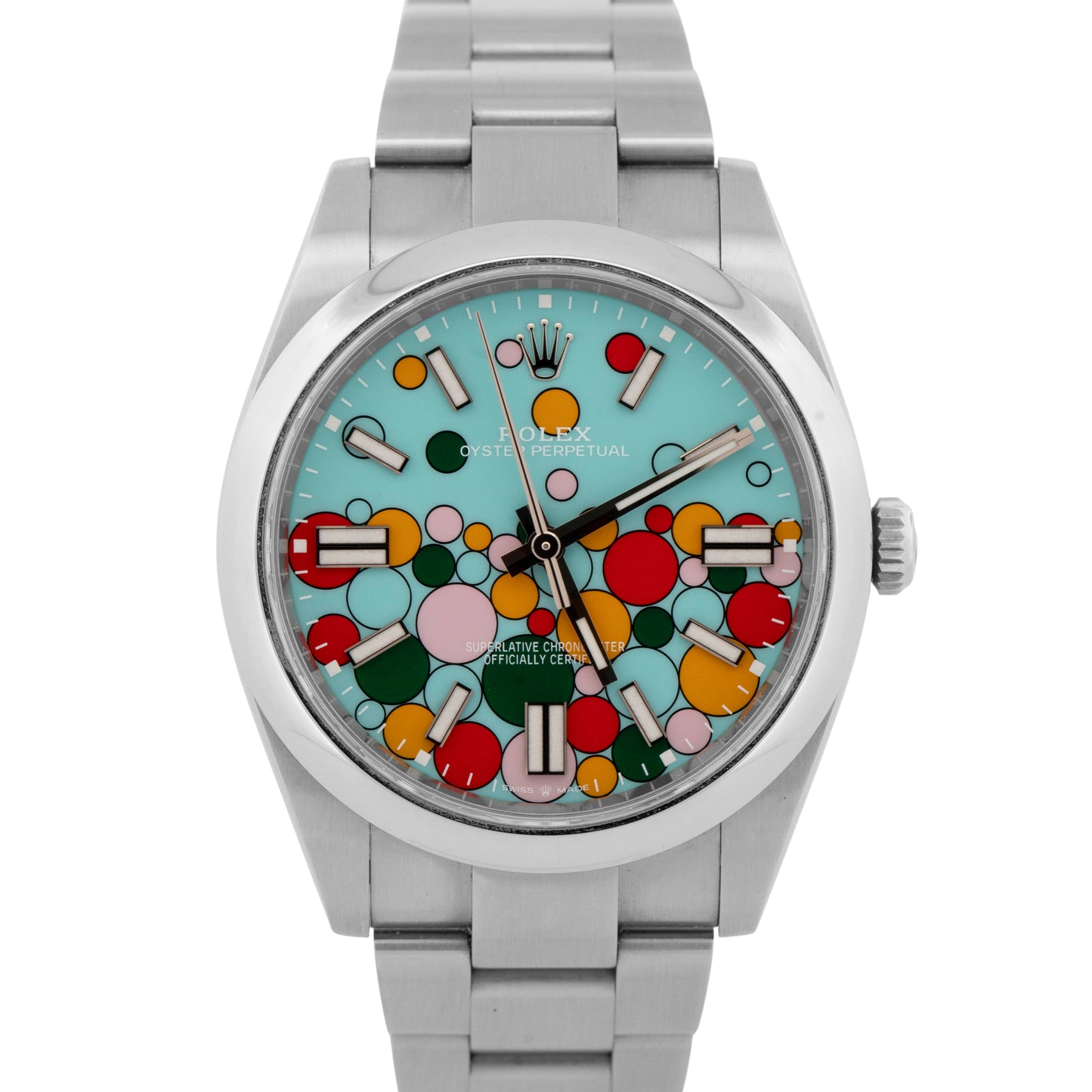 2023 PAPERS Rolex Oyster Perpetual CELEBRATION Steel 41mm 124300 Watch BOX