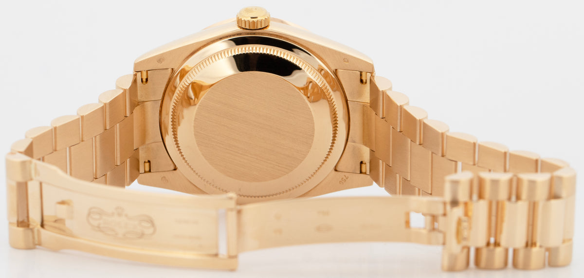 Rolex Day-Date President 118238 Mother of Pearl Diamond Yellow Gold 36mm Watch