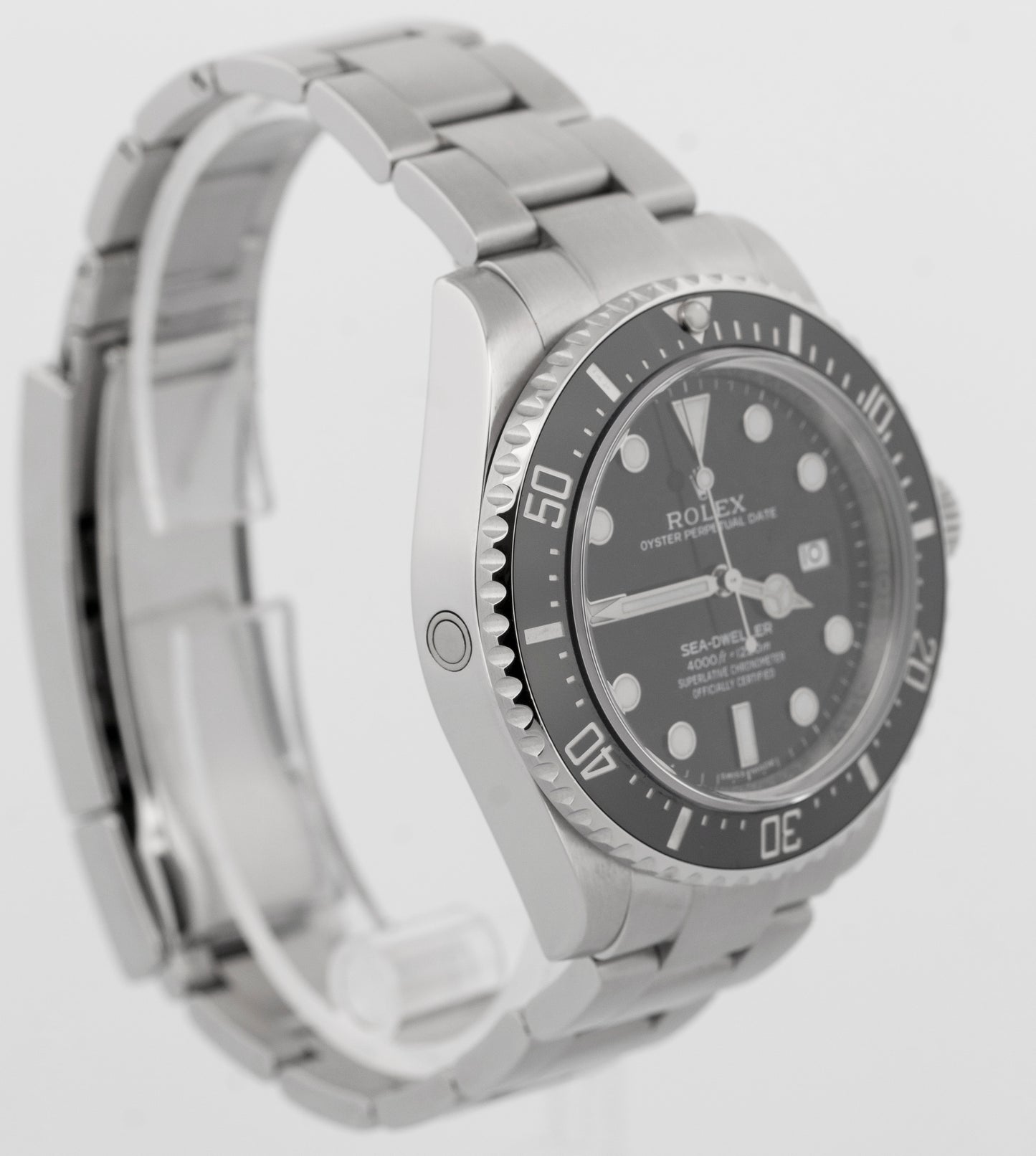 2015 PAPERS Rolex Sea-Dweller 'SD4K' BLACK Steel 40mm 116600 Watch BOX