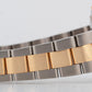 Rolex Oyster Perpetual 34mm Two-Tone Champagne Gold Steel Fluted Watch 1005