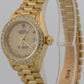 Rolex DateJust President 28mm CREAM ROMAN 18K Yellow Gold DIAMOND 79178 BOX