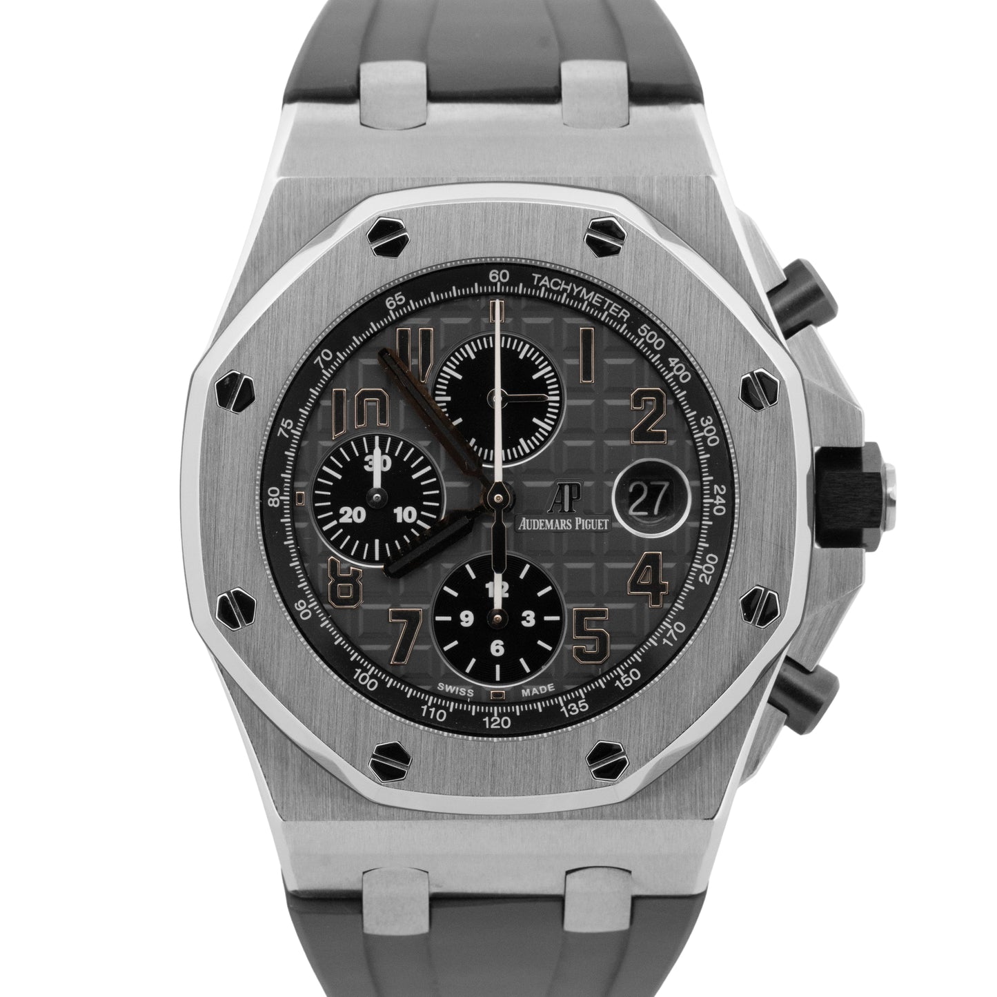 Audemars Piguet Royal Oak Offshore ELEPHANT Gray Rubber Steel 42mm 26470ST