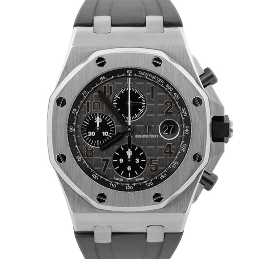 Audemars Piguet Royal Oak Offshore ELEPHANT Gray Rubber Steel 42mm 26470ST