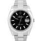 2021 PAPERS Rolex DateJust 41 BLACK Stainless Steel 41mm 126300 Watch BOX