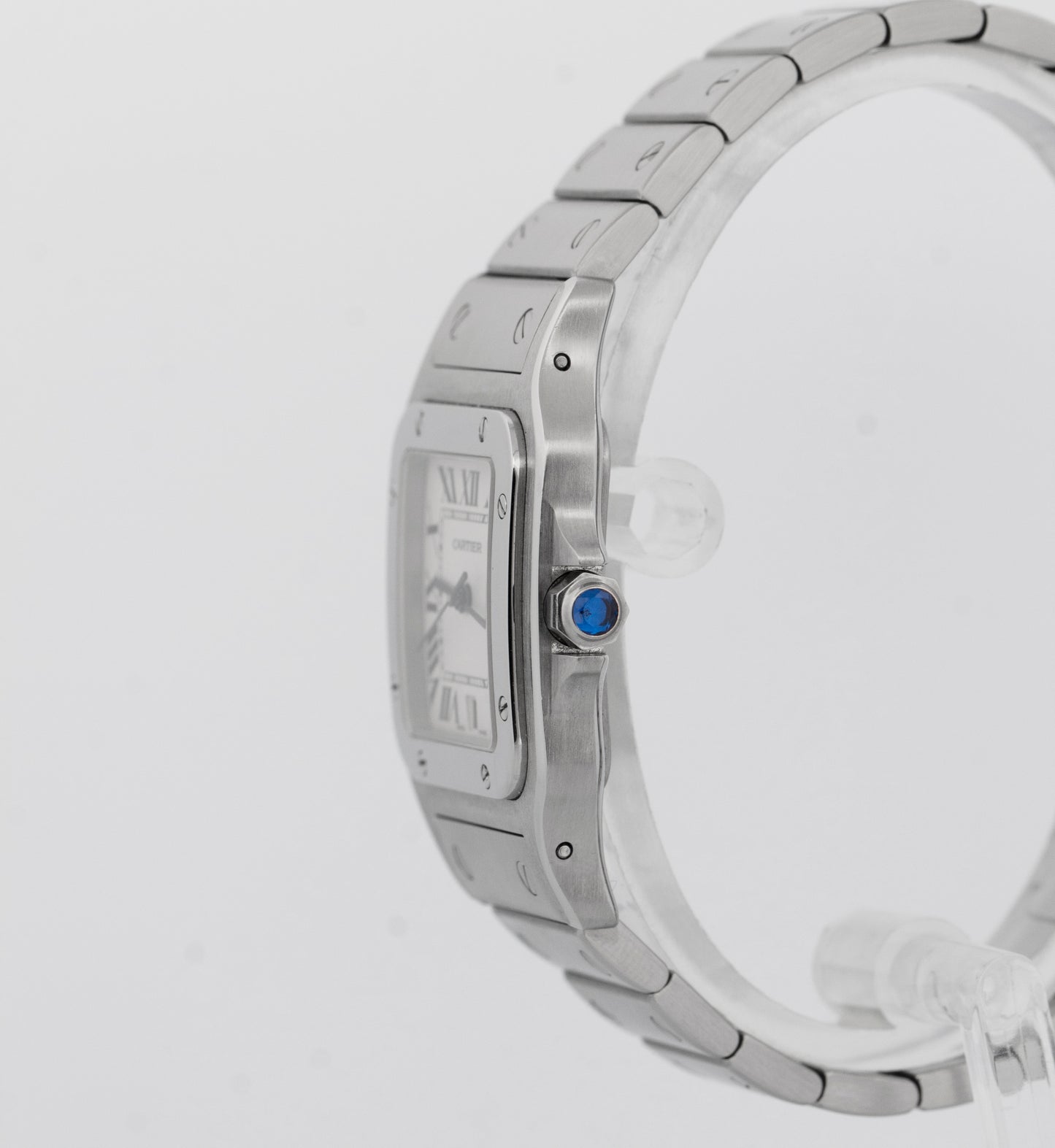 Ladies Cartier Santos Galbee WHITE Quartz 29mm Stainless Steel 1564 W20060D6