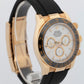 2023 PAPERS Rolex Daytona Cosmograph WHITE 18K Yellow Gold 40mm 126518 LN Watch
