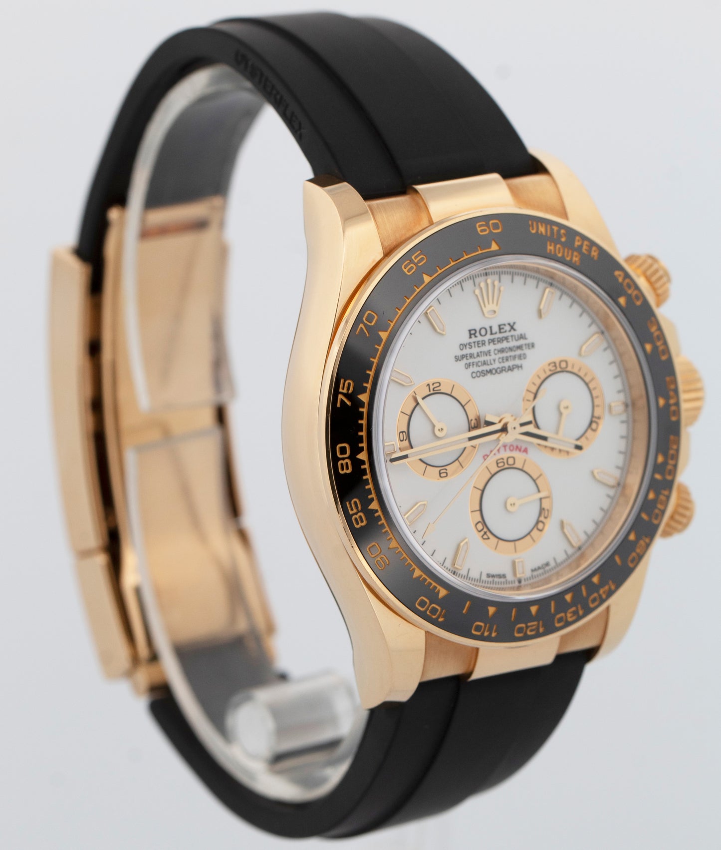 2023 PAPERS Rolex Daytona Cosmograph WHITE 18K Yellow Gold 40mm 126518 LN Watch