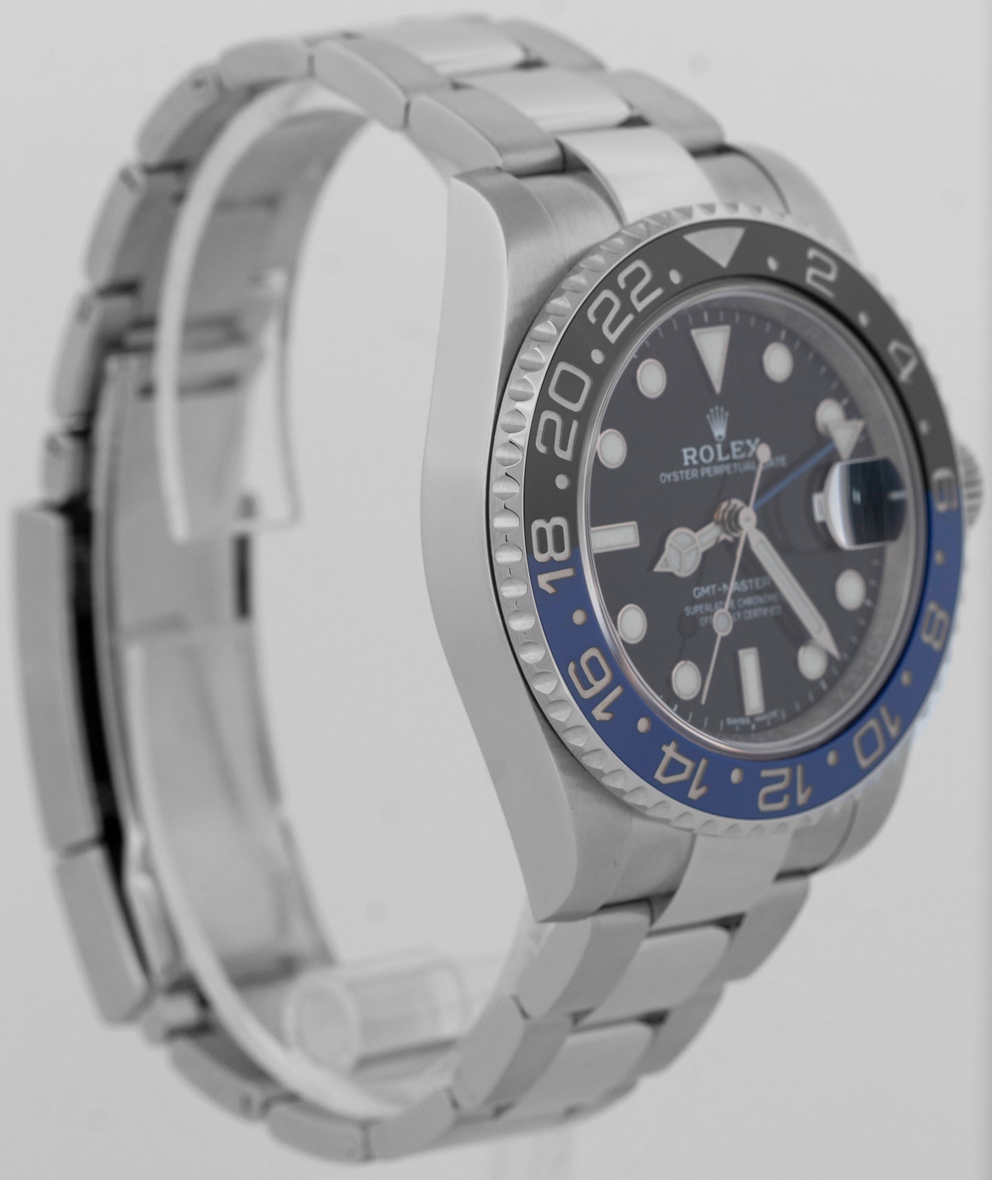 MINT PAPERS Rolex GMT-Master II BATMAN Ceramic Black Blue 40mm 116710 BLNR BOX