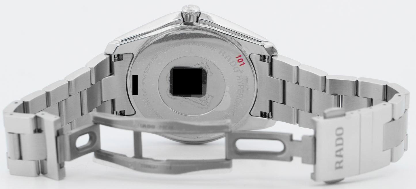 PAPERS Rado Hyperchrome Blue Stainless Steel 45mm R32502203 Watch 073.0502.3 BOX