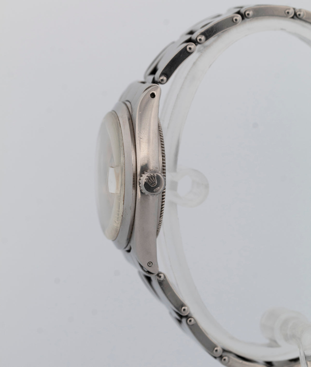 Rolex Oyster Date Precision SILVER Stainless Steel 30mm 6466 Watch