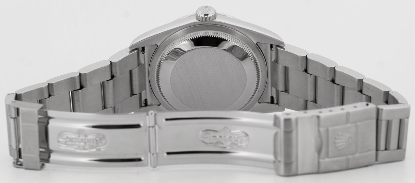 MINT Rolex Explorer I Black 36mm 3-6-9 Stainless Steel Automatic Watch 114270