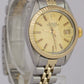 1979 Rolex Date 26mm CHAMPAGNE 18K Yellow Gold Steel Fluted JUBILEE 6917 Watch