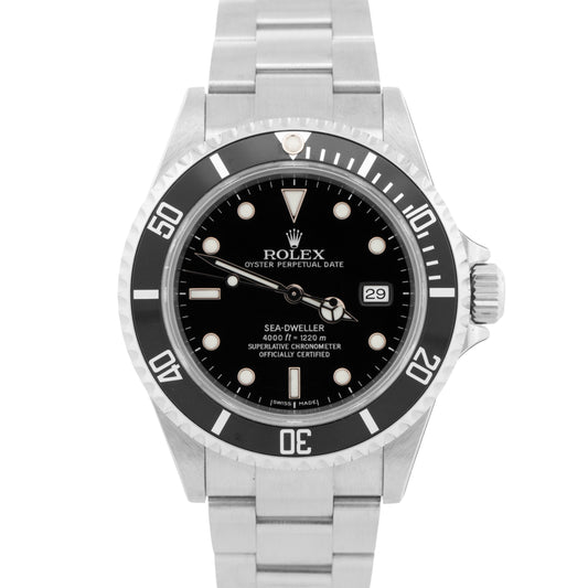 2018 RSC Rolex Submariner Date BLACK Stainless 40mm Oyster Automatic 16610 Watch