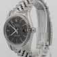 Rolex DateJust 16030 Black Stainless Steel Black Engine-Turned 36mm Watch