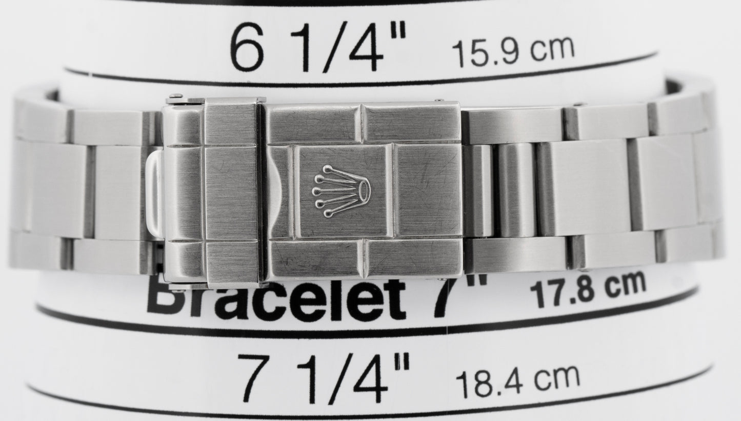 2015 UNPOLISHED PAPERS Rolex Explorer II 40mm 3186 BLACK REHAUT 16570 Watch BOX