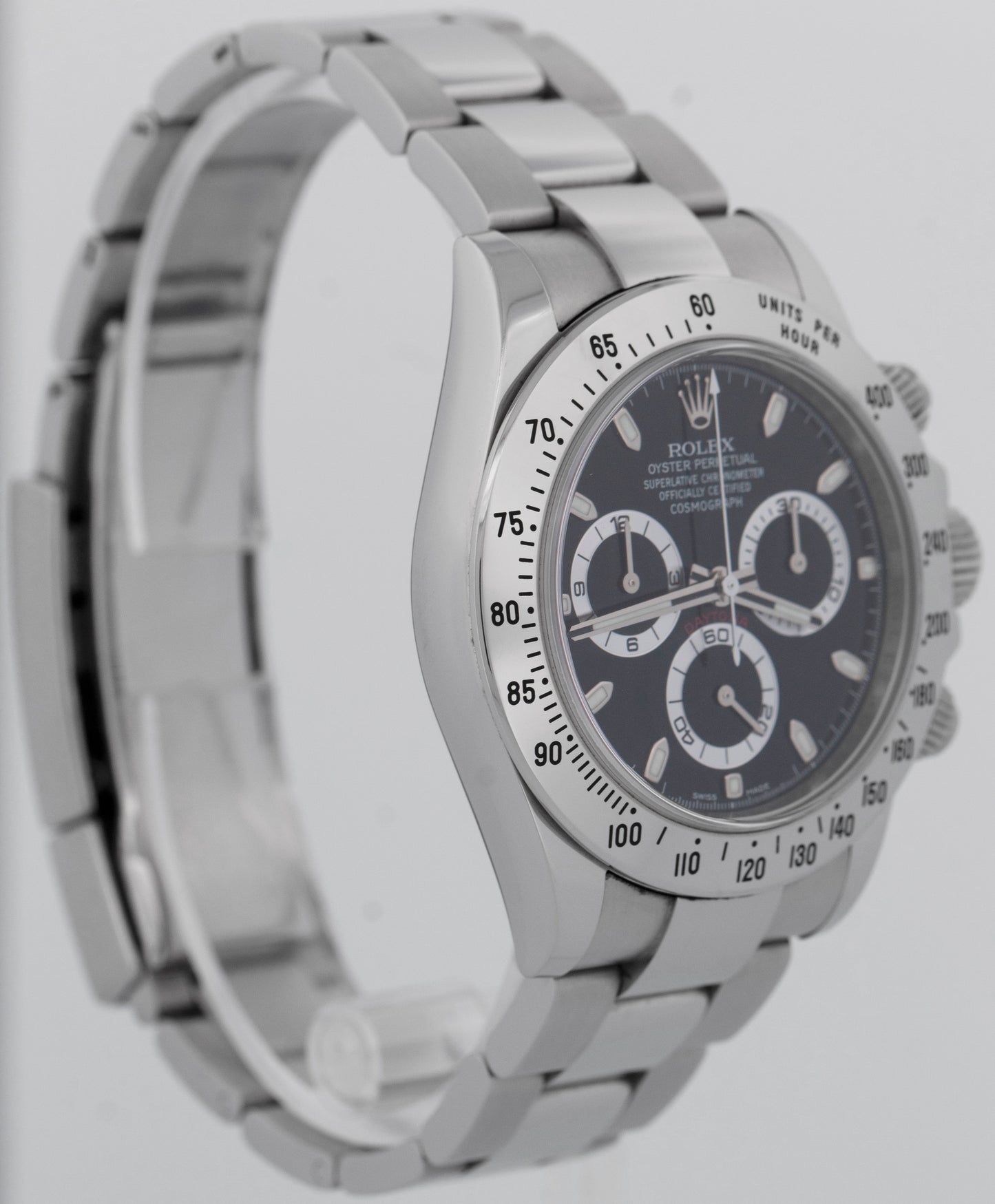 UNPOLISHED PAPERS Chromalight Rolex Daytona Cosmograph Black 40mm 116520 BOX