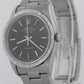 Rolex Air-King Precision Black Stainless Steel Oyster Automatic 34mm Watch 14000