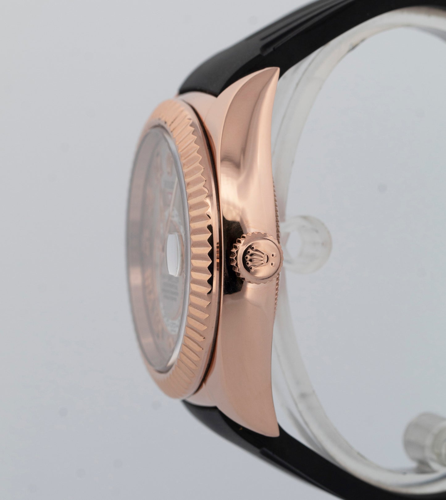 Rolex Sky-Dweller 42mm 18K Rose Gold Sundust Annual Calendar Fluted Watch 326135