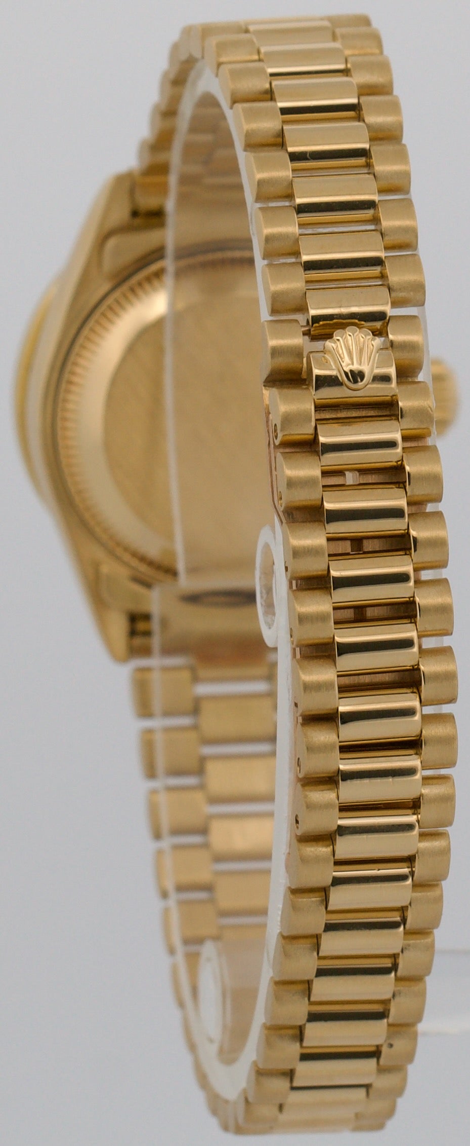 Rolex DateJust President 28mm CREAM ROMAN 18K Yellow Gold DIAMOND 79178 BOX