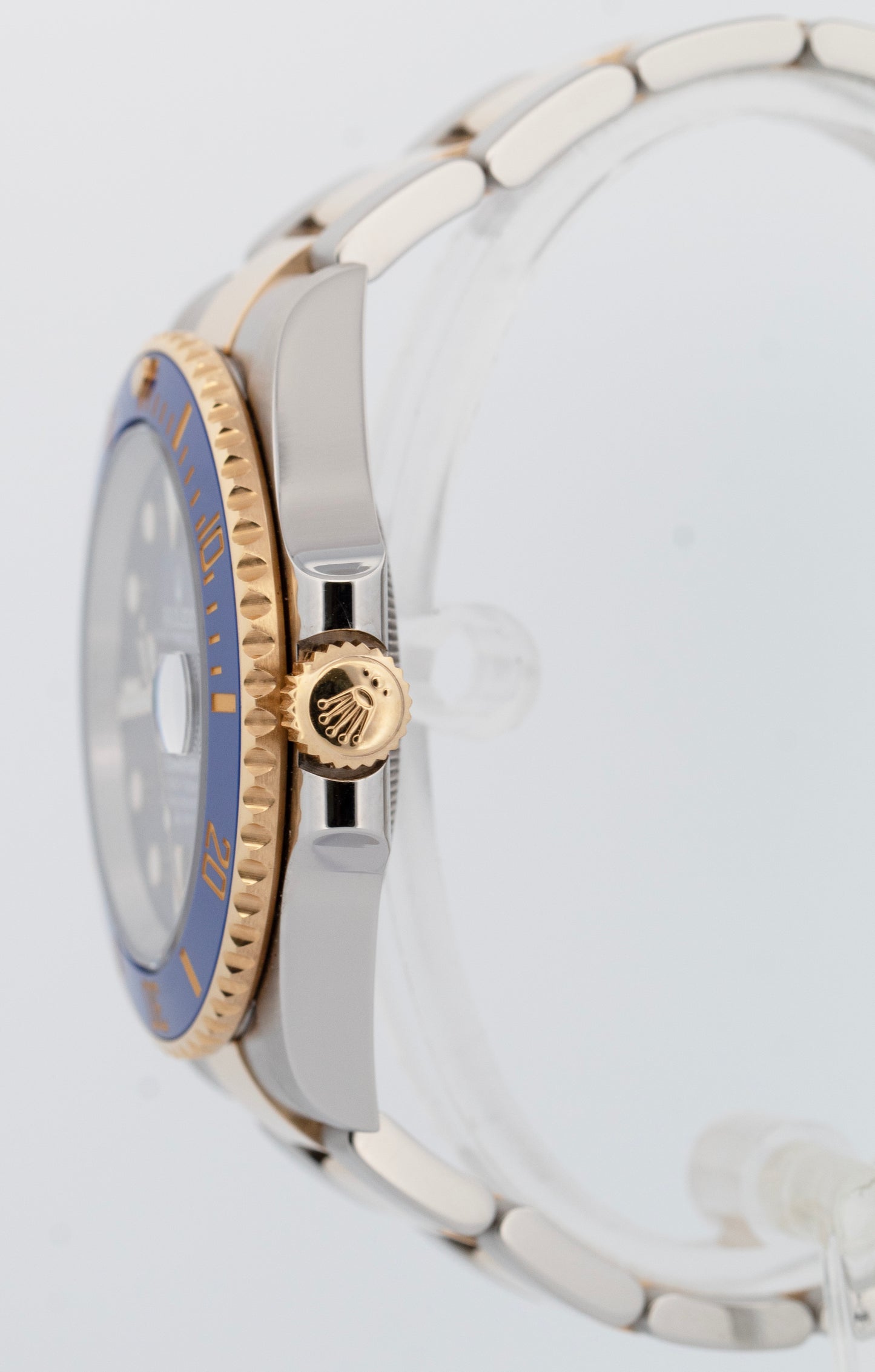 PAPERS Rolex Submariner Date BLUE 41mm Ceramic Two-Tone Gold Watch 126613 LB BOX