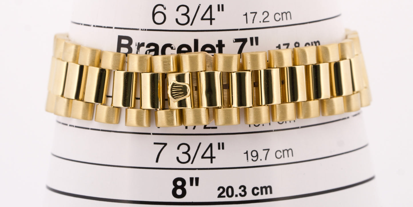 VINTAGE 1978 Rolex Day-Date President CHAMPAGNE 36mm 18K Yellow Gold Watch 18038