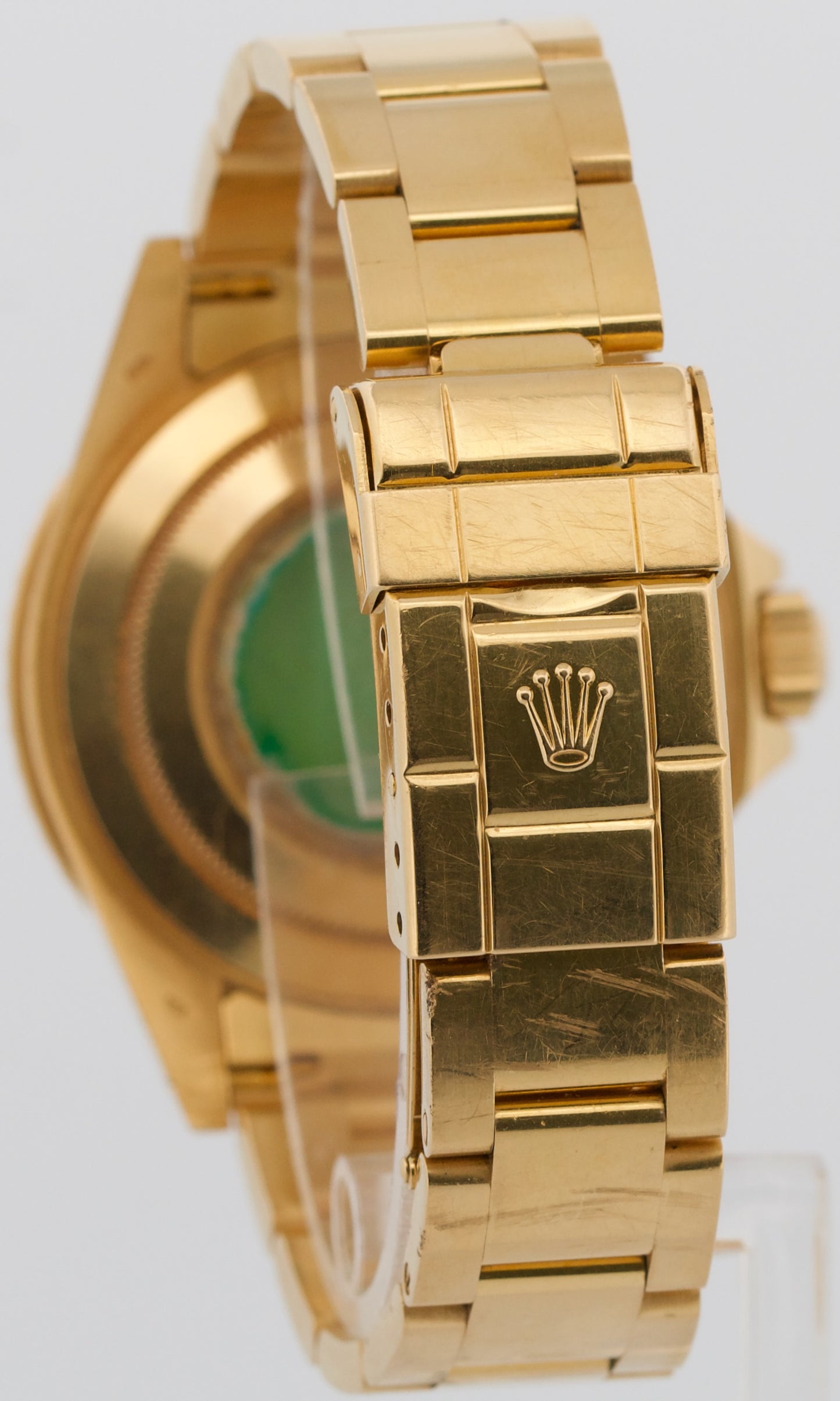 1993 Unpolished Rolex Yacht-Master 16628 White 18K Yellow Gold 40mm Oyster Watch