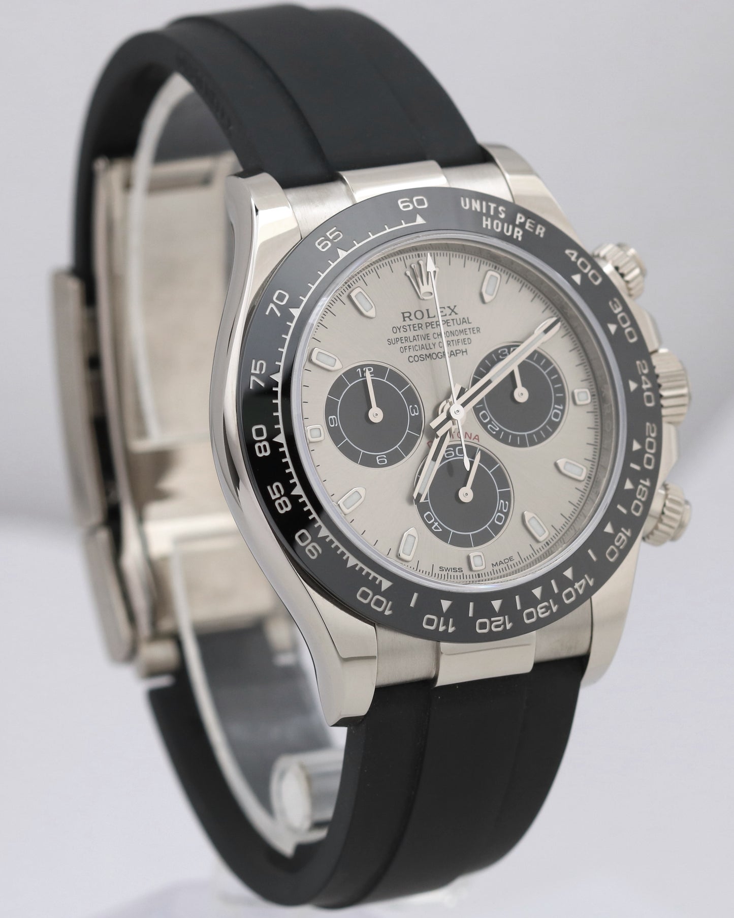 2024 RSC Rolex Daytona SILVER GHOST 18K White Gold PAPERS 40mm 116519 LN BOX