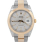 PAPERS Rolex Datejust SILVER Two-Tone 18K Yellow Gold Steel 41mm 126303 BOX