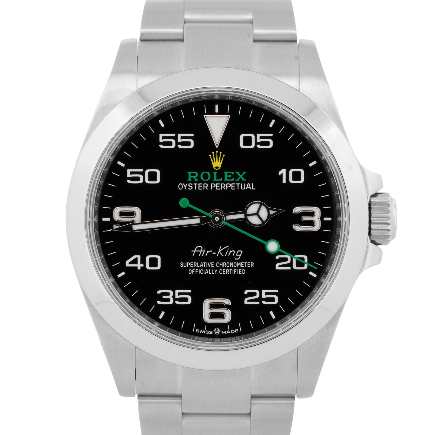 2022 PAPERS Rolex Air-King BLACK Stainless Steel 40mm 126900 Watch BOX